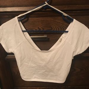 White Forever 21 Crop Top
